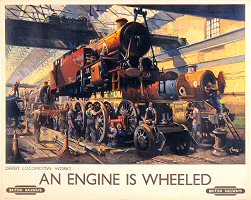 An Engine Is Wheeled