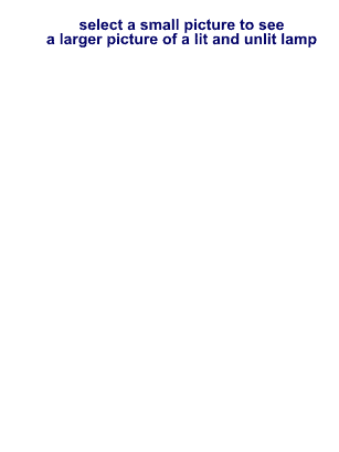large picture of selected thumbnail of a natural salt lamp showing a lit and unlit light