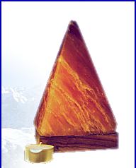 Picture of a shaped salt lamp and a link to shaped salt lamps gallery