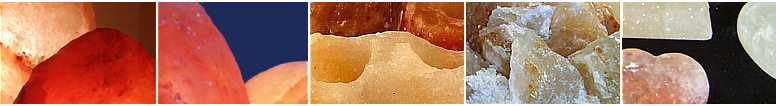 Banner at top of the page showing parts of shaped lamps, natural lamps, tea lights, salt rocks and deodorant bars
