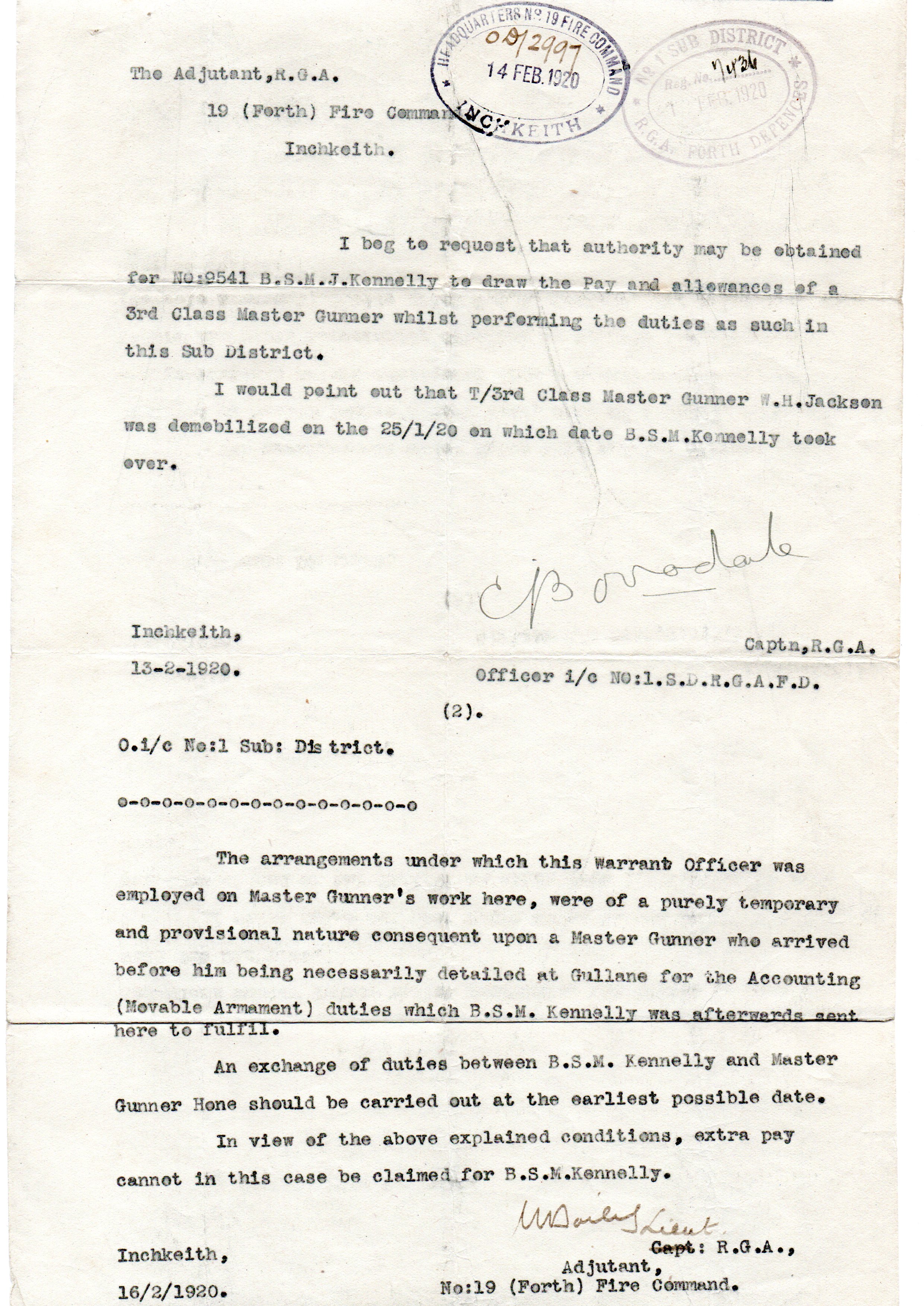 3rd Class Master Gunner Duties