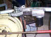 Right hand drive motor, chain and wheel