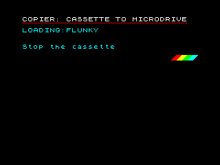Cassette to Microdrive File Loaded Screenshot