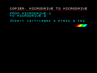 Microdrive to Microdrive Request Drives Screenshot