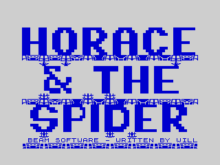 Horace And The Spiders - Title Screen