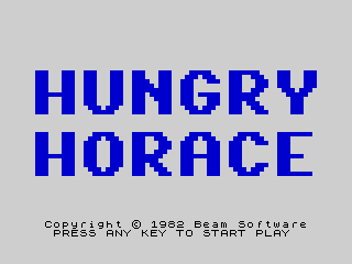 Hungry Horace - Title Screen
