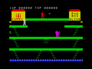 Popeye - Game Screen