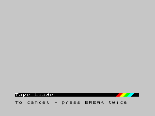 Spectrum 128 Emulator Tape Loader Screenshot