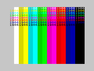 Spectrum 128 Emulator Test Screen Screenshot