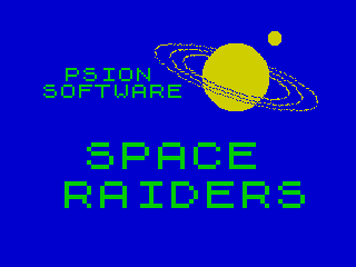 Space Raiders - Title Screen