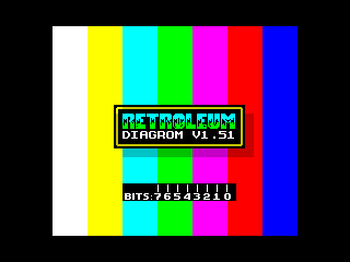 Spectrum Test ROM Title Screen Screenshot
