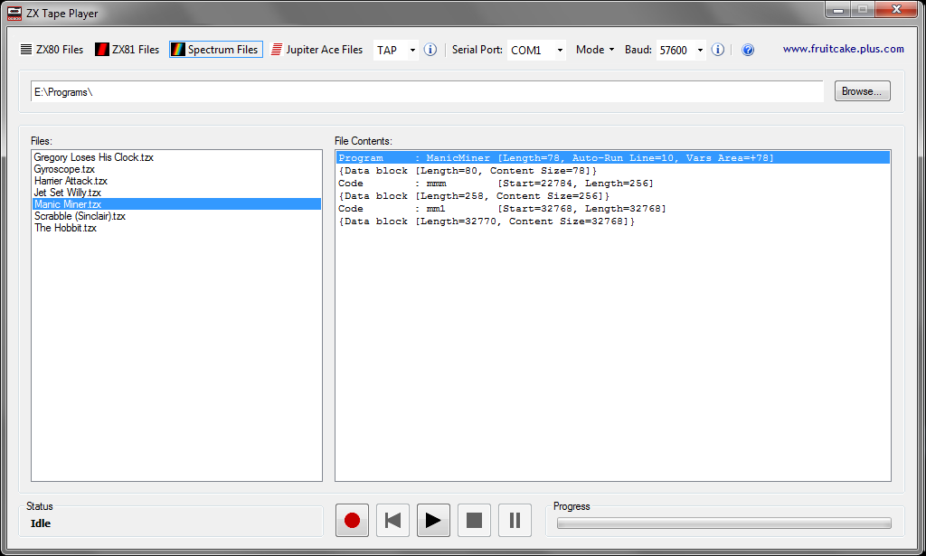ZX Tapre Player