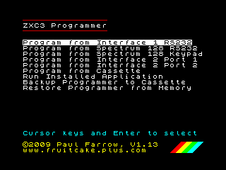 ZXC3 Flash Programmer Utility Screenshot