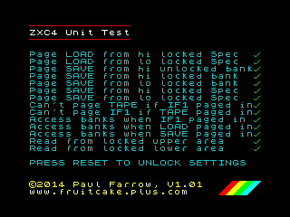 ZXC4 Unit Test