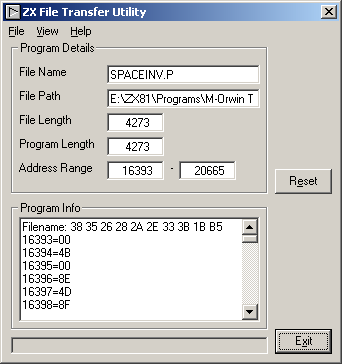 ZX-Transfer Utility Screenshot