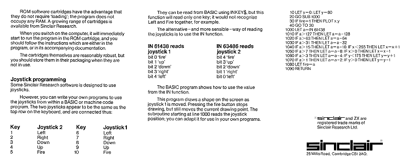 Instruction Manual Back