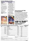 ROM Cartridge Software Catalogue Back