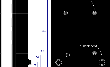 Keypad Right Side & Back Profile