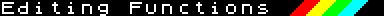 Editing Functions Menu Title