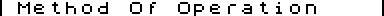 View Method Of Operation