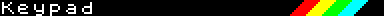 Keypad Main Menu Title