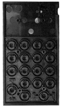 Photo Of The Underside Of The Keypad Front