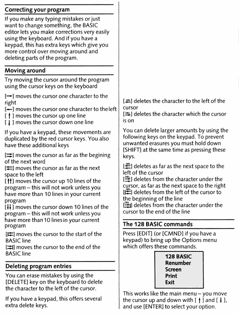 Spectrum 128 Introduction Manual - 128 BASIC
