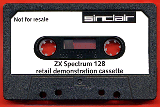 Spectrum 128 Demo Cassette Label
