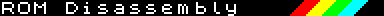 ROM Disassembly Main Menu Title