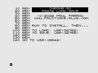 RS232 Load-Save 4K ROM