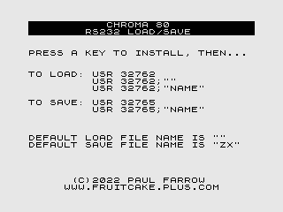RS232 Load-Save 8K ROM