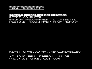 ZXC4 Flash Programmer Utility Screenshot