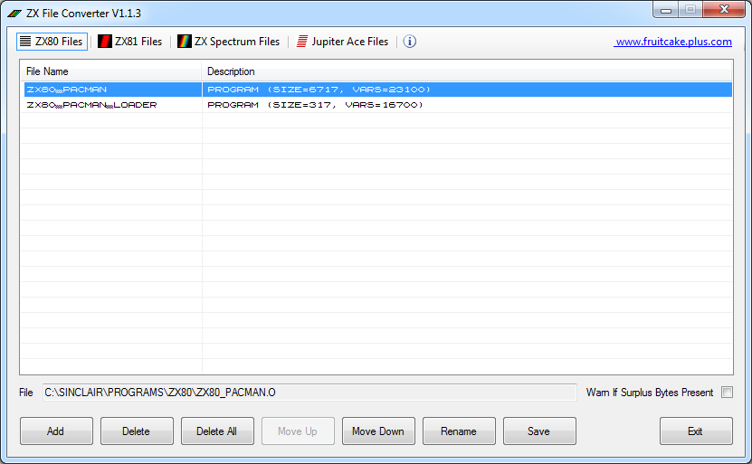 ZX File Converter