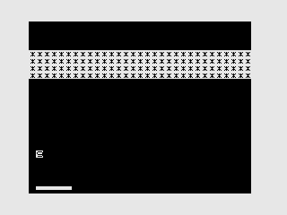 Screenshot of ZX80 Breakout