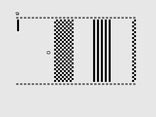 Screenshot of ZX80 (4K ROM) Double Breakout
