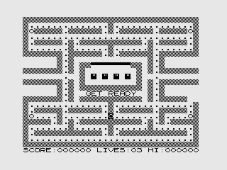 Screenshot of ZX80 Pacman