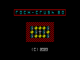Chroma 4K ROM Title screenshot of Rock Crush 80