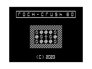 4K ROM Title screenshot of Rock Crush 80