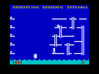 Chroma 8K ROM Game Screenshot of Rocket Man