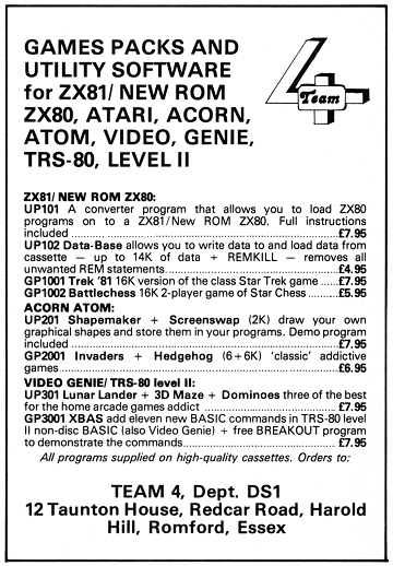 Team 4 Advert