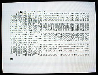 ZX80 TV Picture 1 With Back Porch Circuit