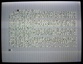 ZX80 TV Picture 1 Without Back Porch Circuit