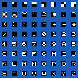 dk'tronics Graphics ROM character set 6