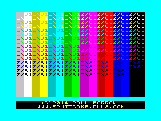 Attribute Colour Mode Test Program