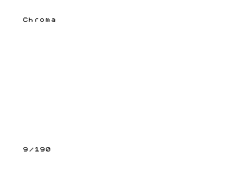 Chroma QS Character Board emulation example program output