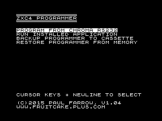 ZXC4 Flash Programmer Utility Screenshot