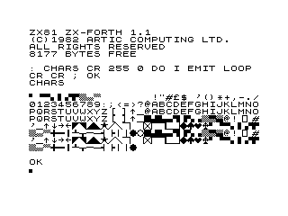 ZX-Forth hi-res screenshot